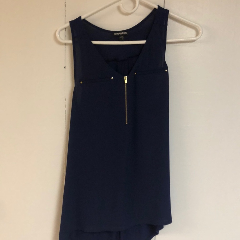 Express Half Zip Tanks